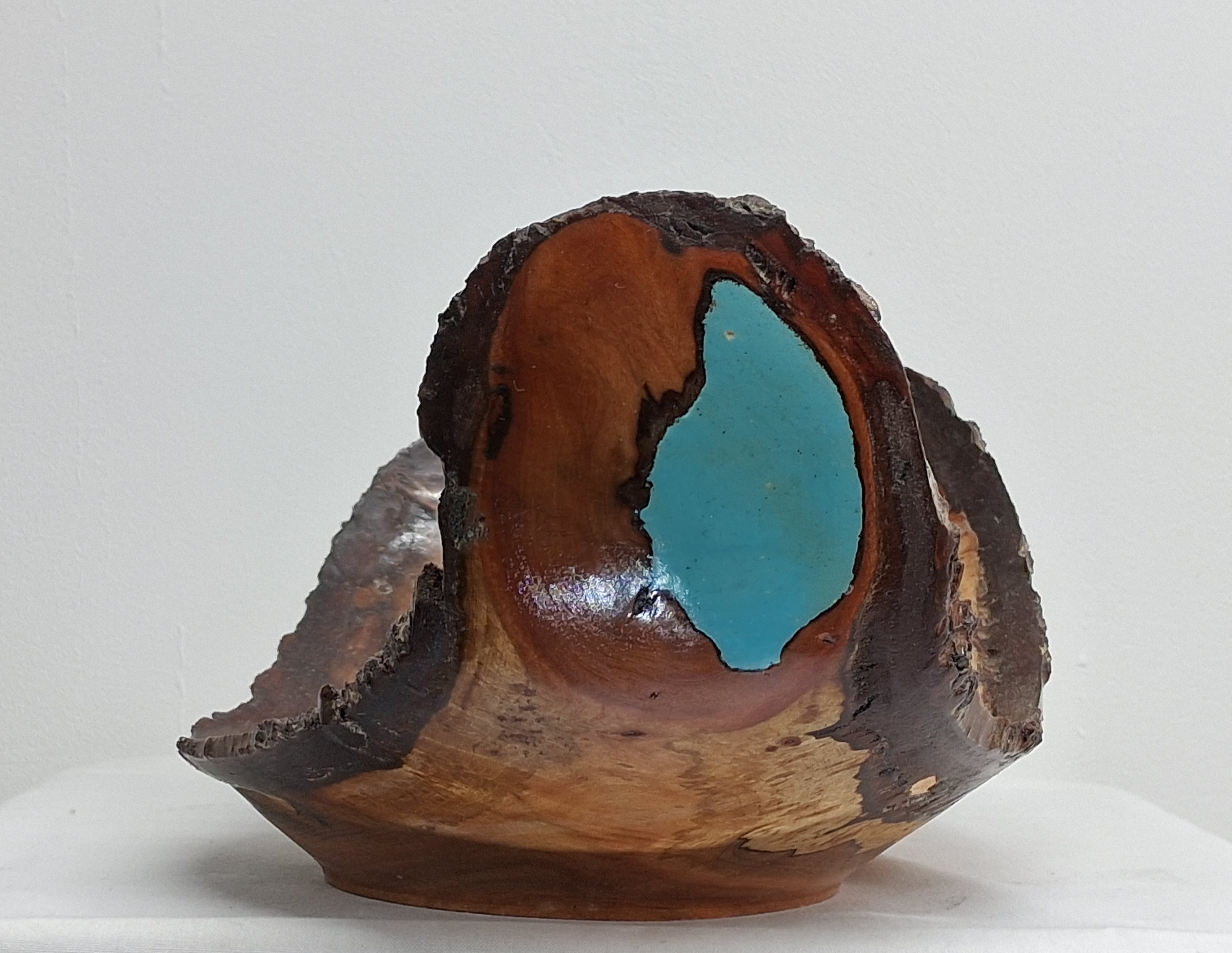 Live Edge Cherry Winged Bowl with Epoxy Inlay