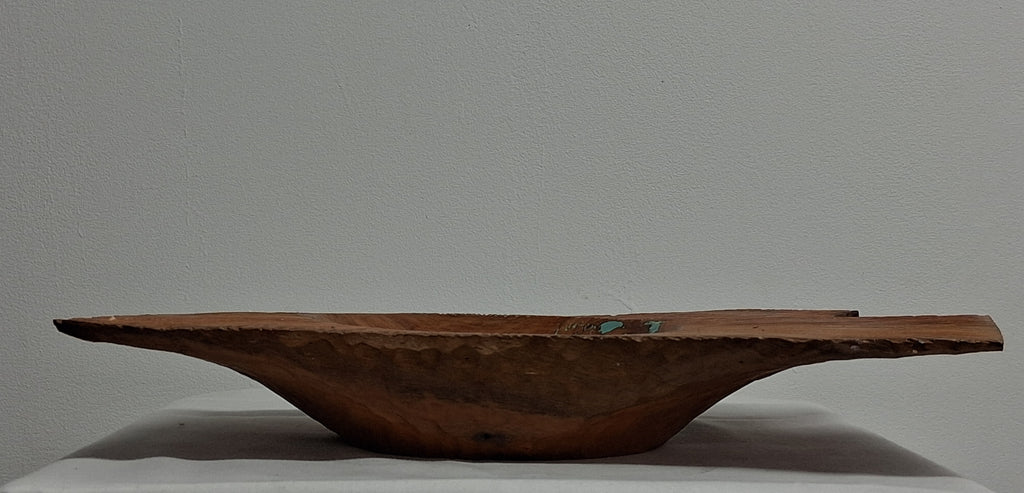 Cherry Crotch Winged Bowl with Hand Carved Teture