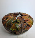 Carved Oak Leaf Hollow Form