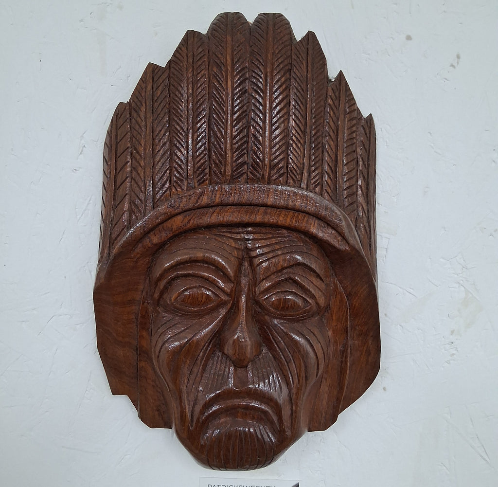 Hand Carved Indian Chief