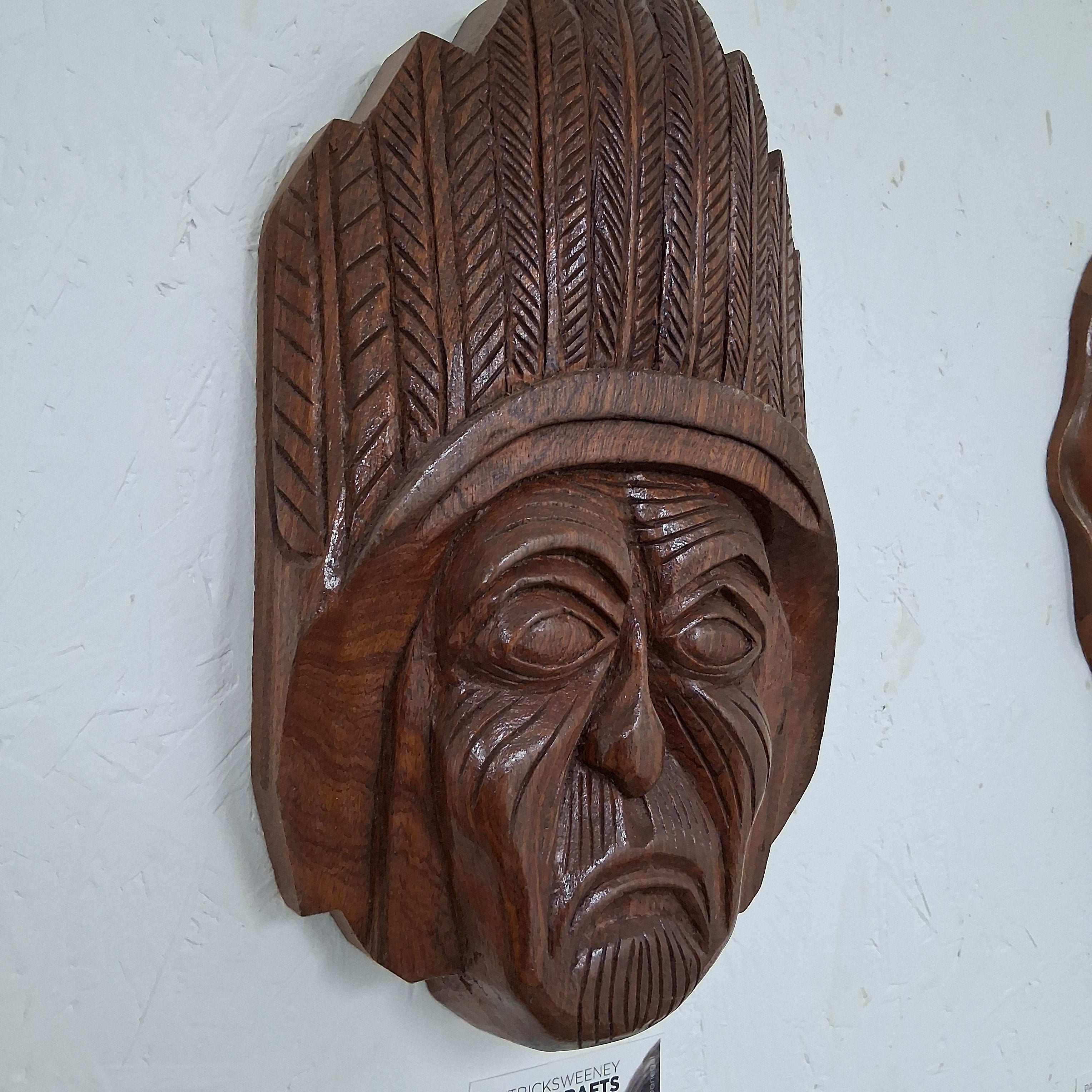 Hand Carved Indian Chief