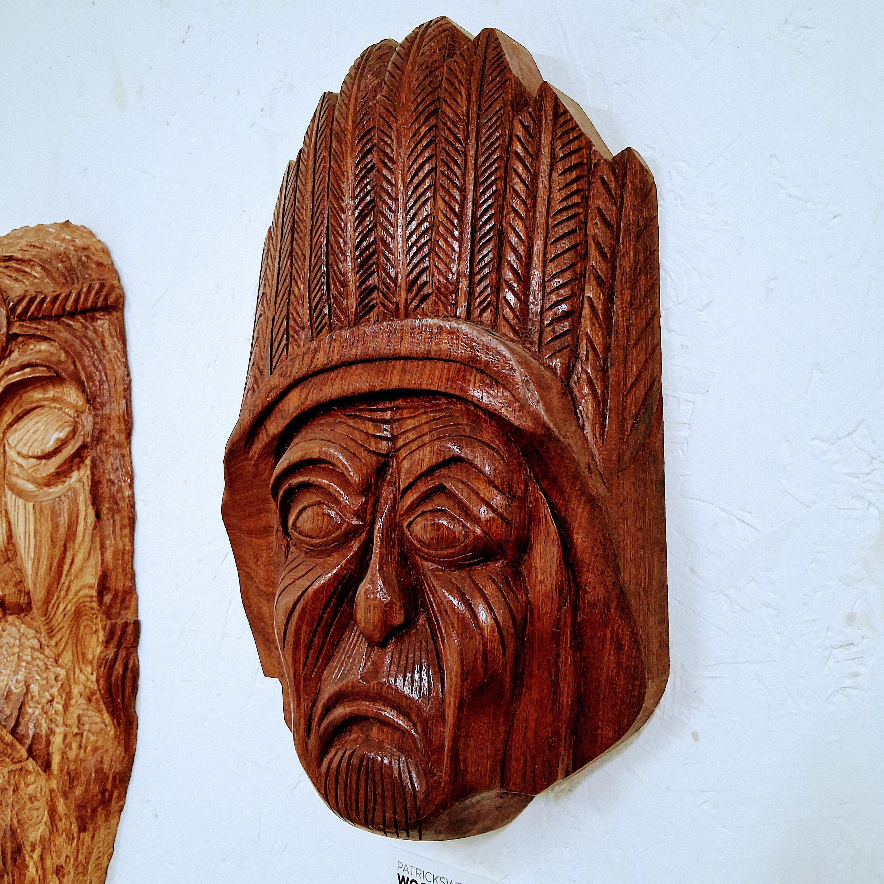 Hand Carved Indian Chief