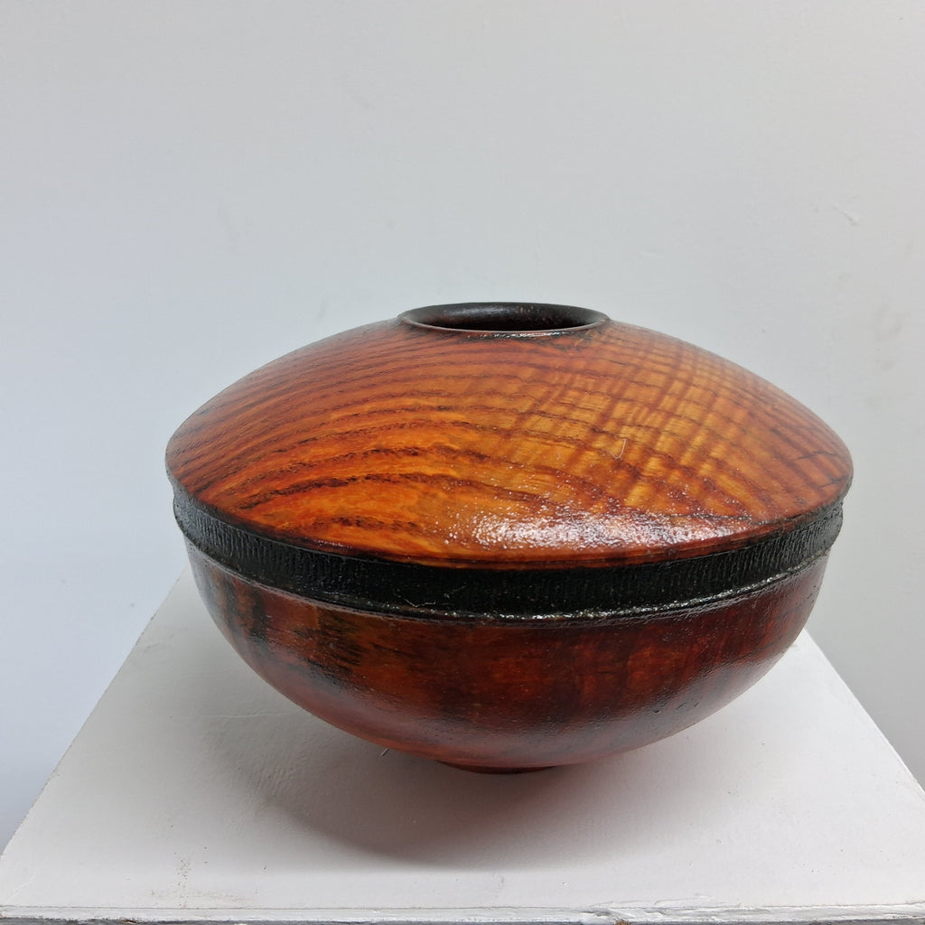 Spalted Ash Coloured Hollow Form with Band