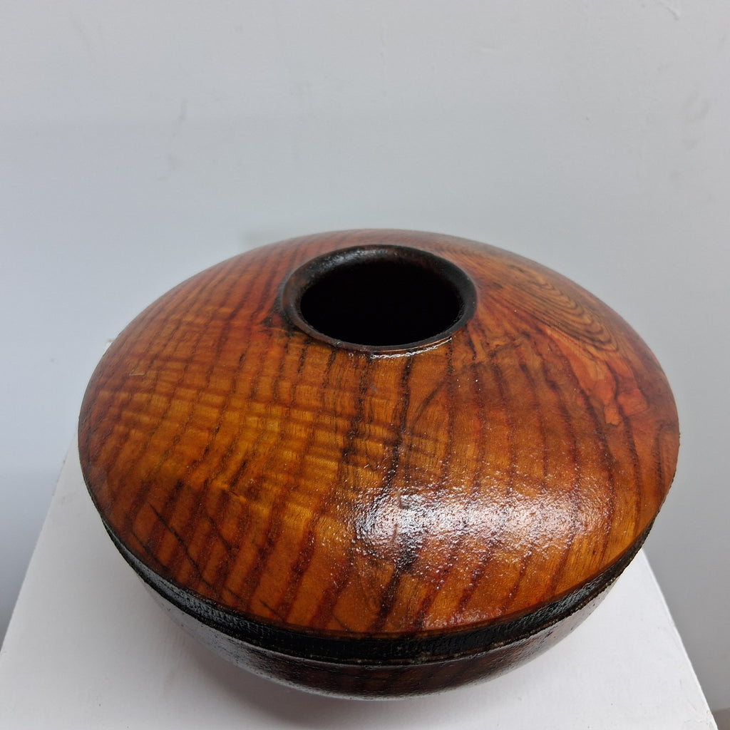 Spalted Ash Coloured Hollow Form with Band
