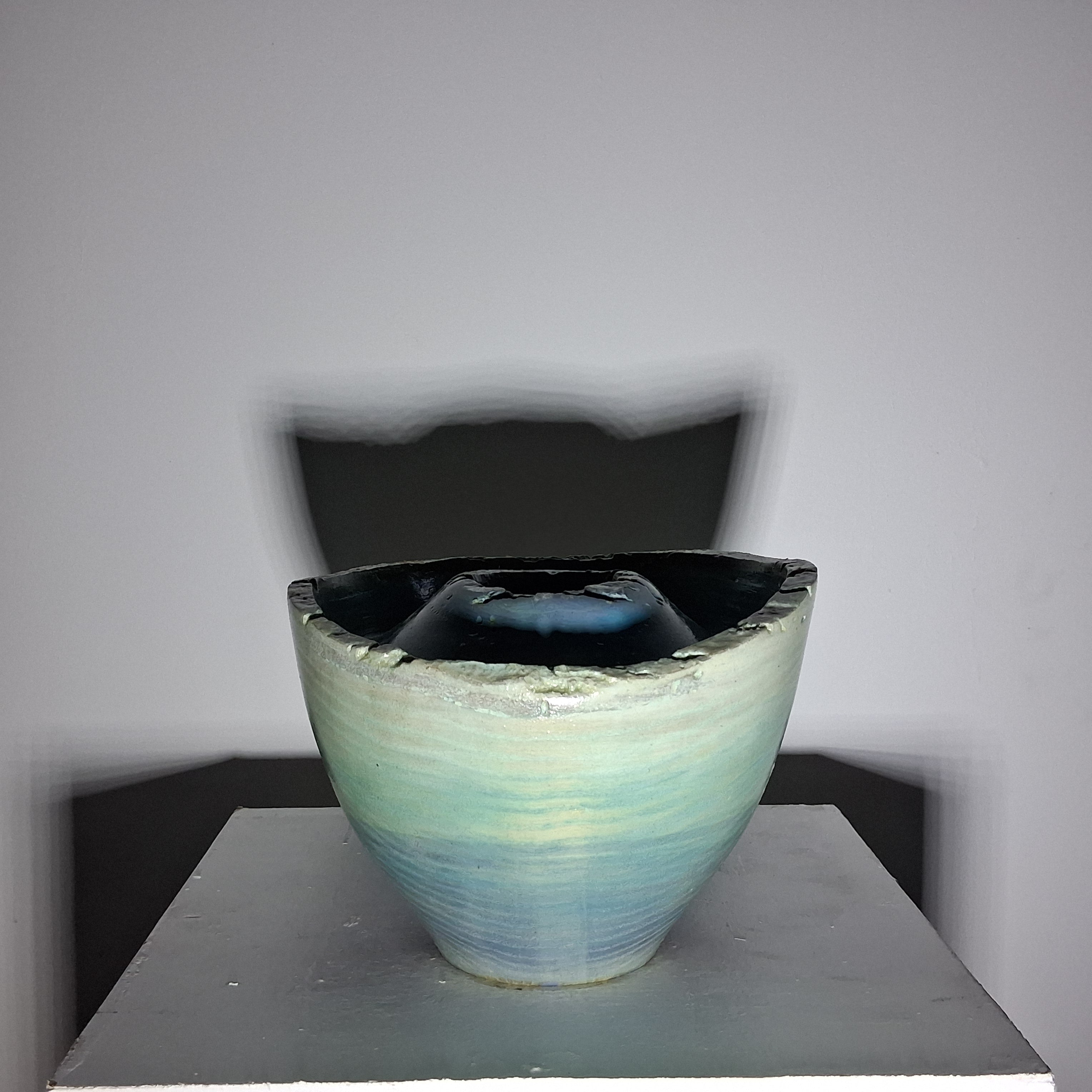 Coloured Native Ash Live Edge Winged Hollow Form