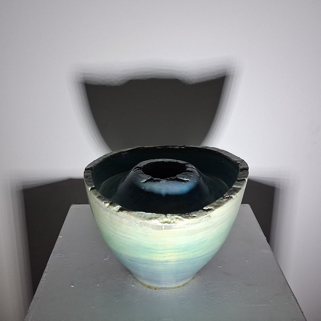 Coloured Native Ash Live Edge Winged Hollow Form