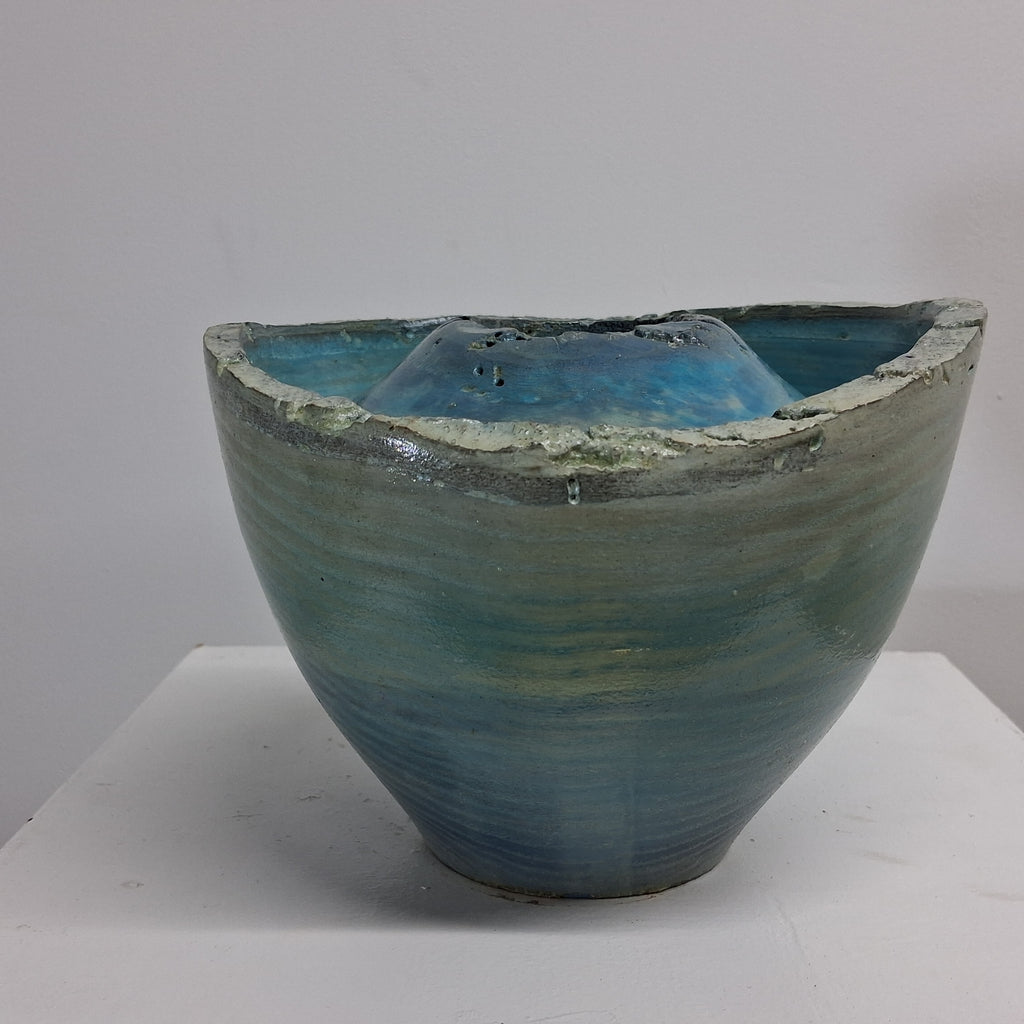 Coloured Native Ash Live Edge Winged Hollow Form