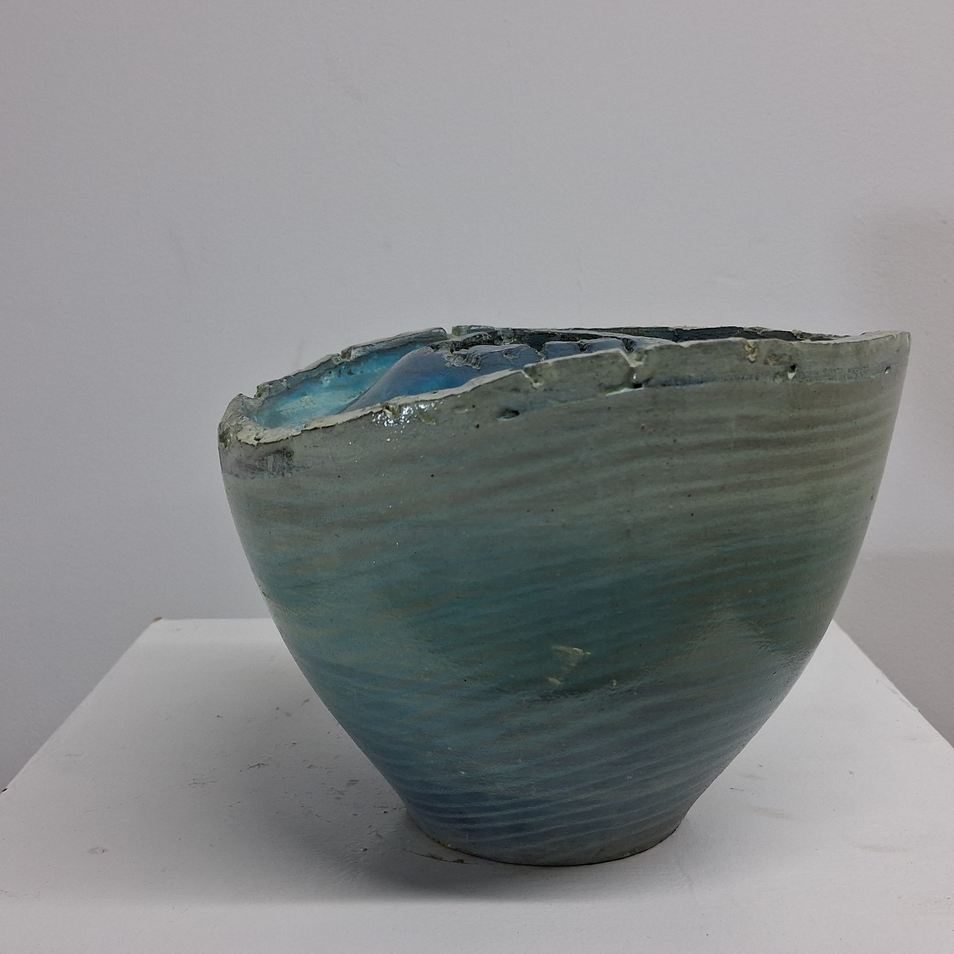 Coloured Native Ash Live Edge Winged Hollow Form