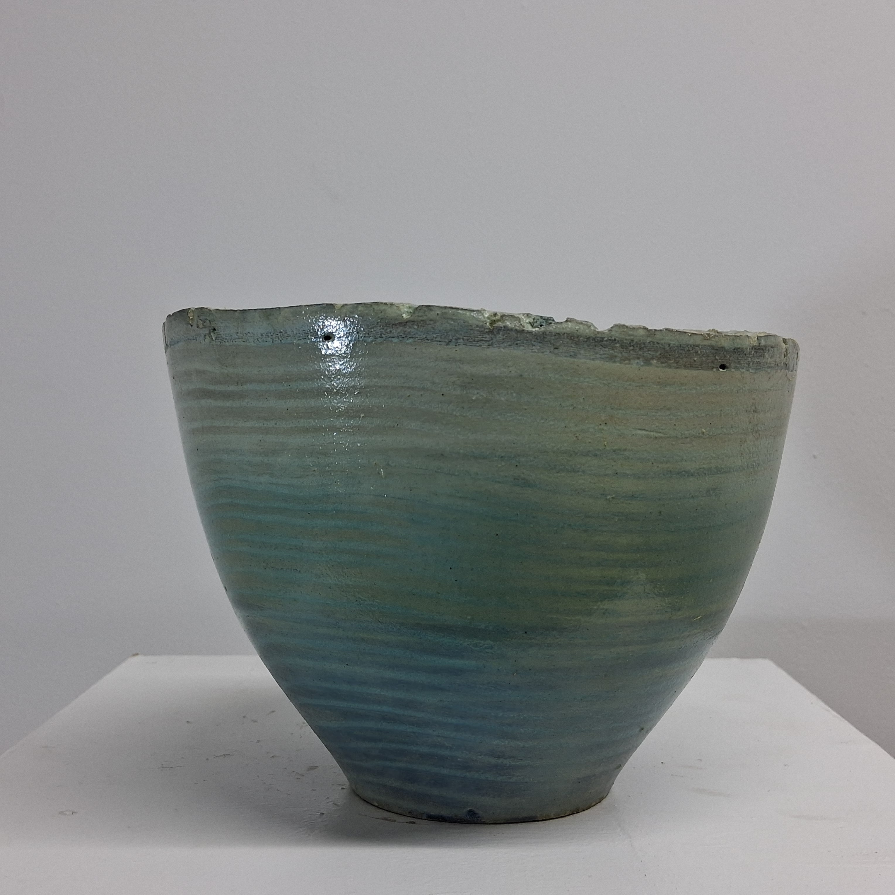 Coloured Native Ash Live Edge Winged Hollow Form