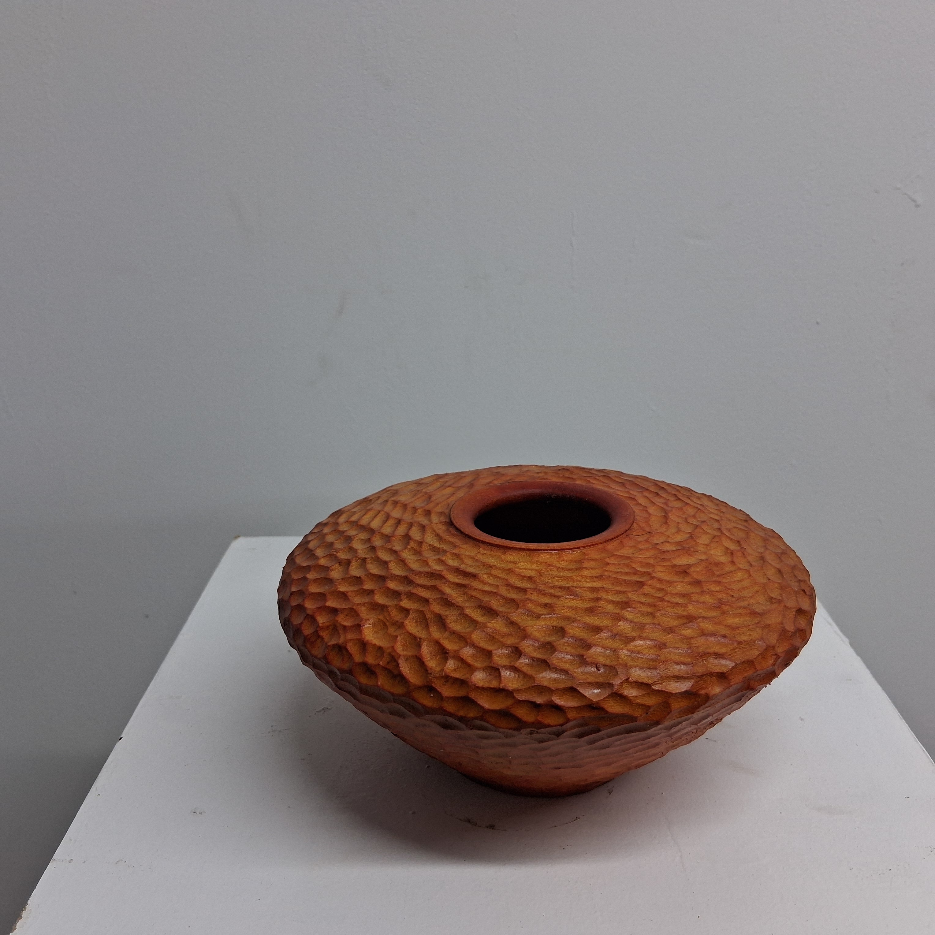 Hand-carved Coloured Sycamore Hollow Form