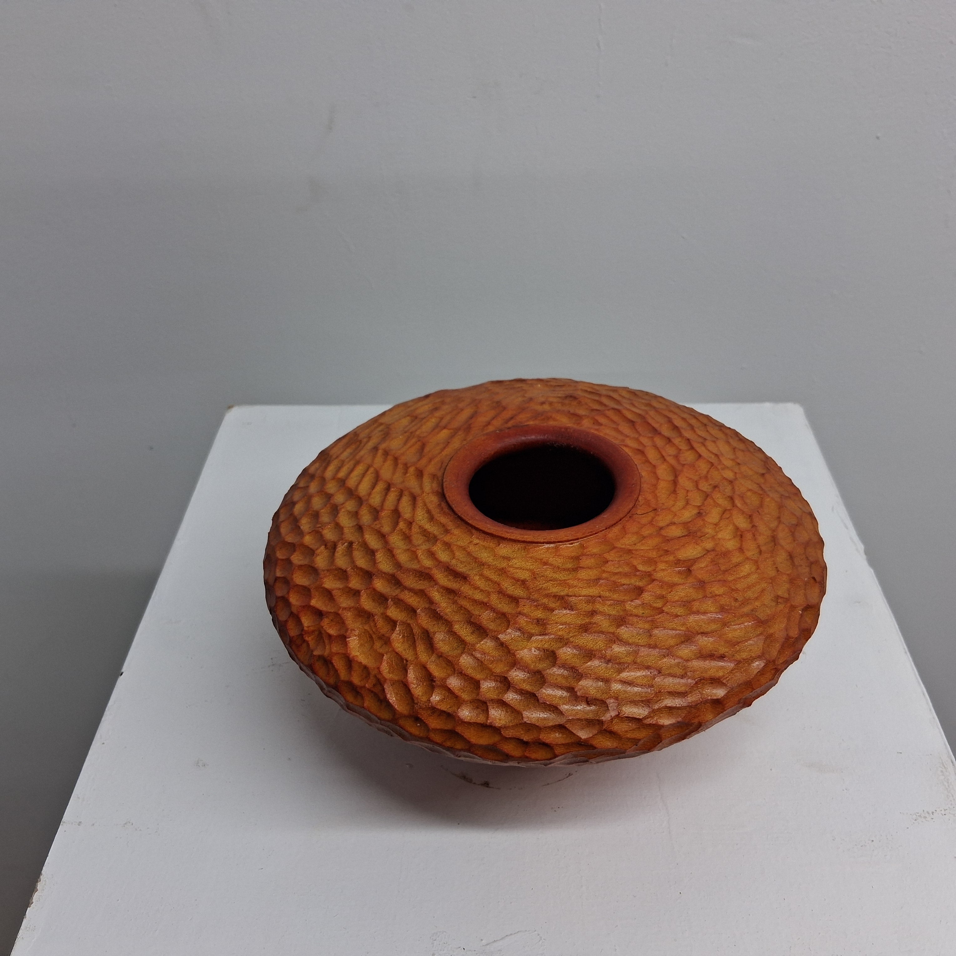 Hand-carved Coloured Sycamore Hollow Form