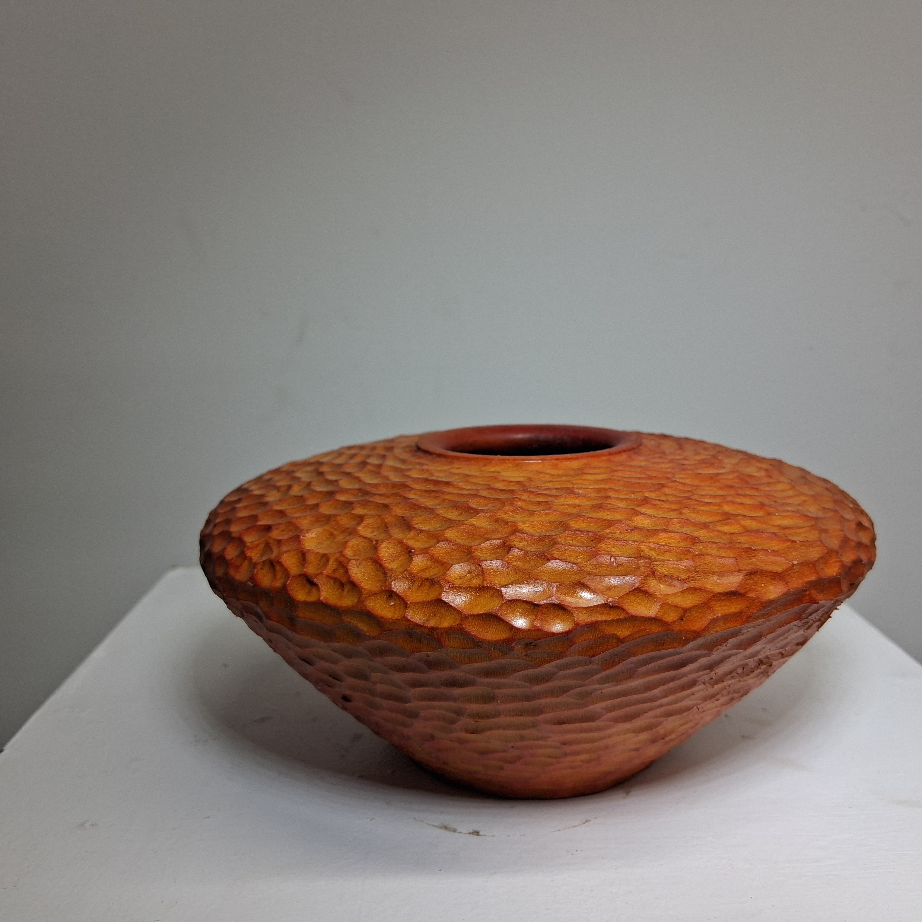 Hand-carved Coloured Sycamore Hollow Form