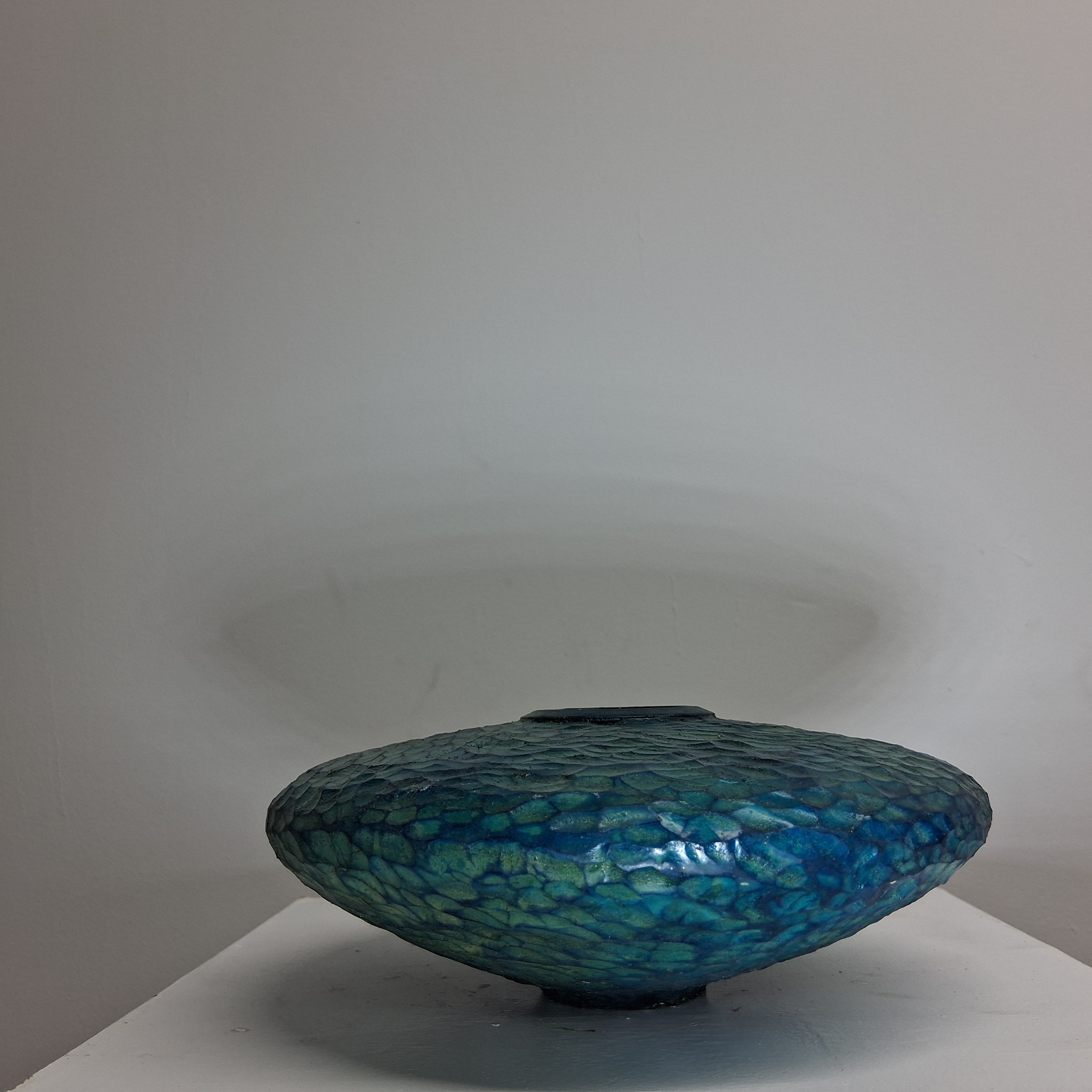 Hand-carved Coloured Ash Hollow Form