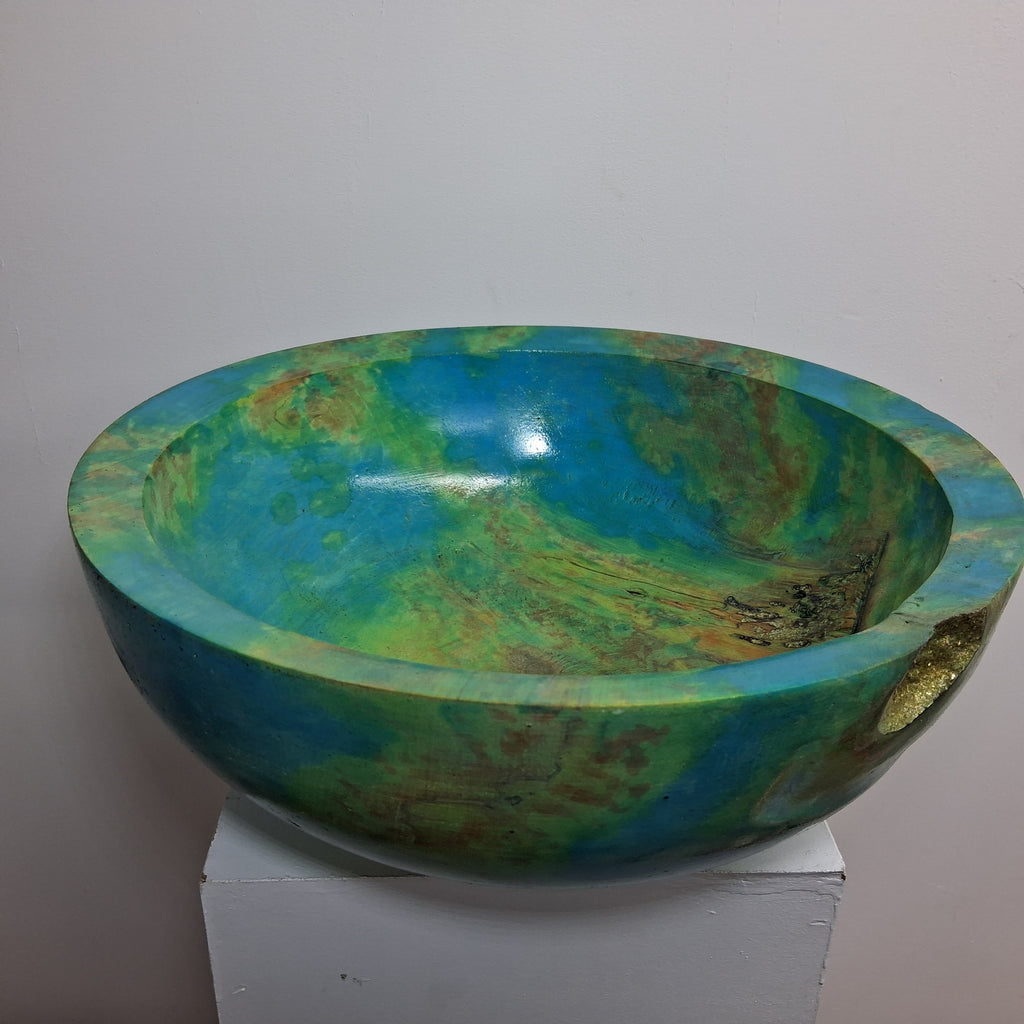 Coloured Spalted Horse Chestnut Bowl