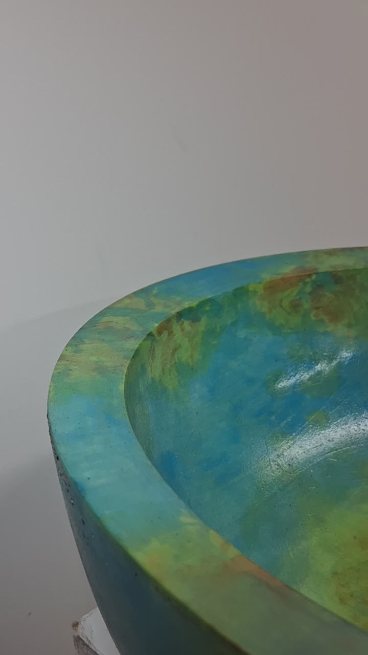 Coloured Spalted Horse Chestnut Bowl